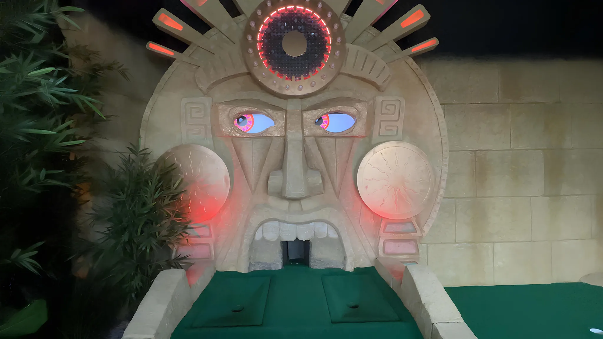 Seeper crafted an immersive jungle-themed adventure golf with interactive characters like a talking tree and a ghostly bird.