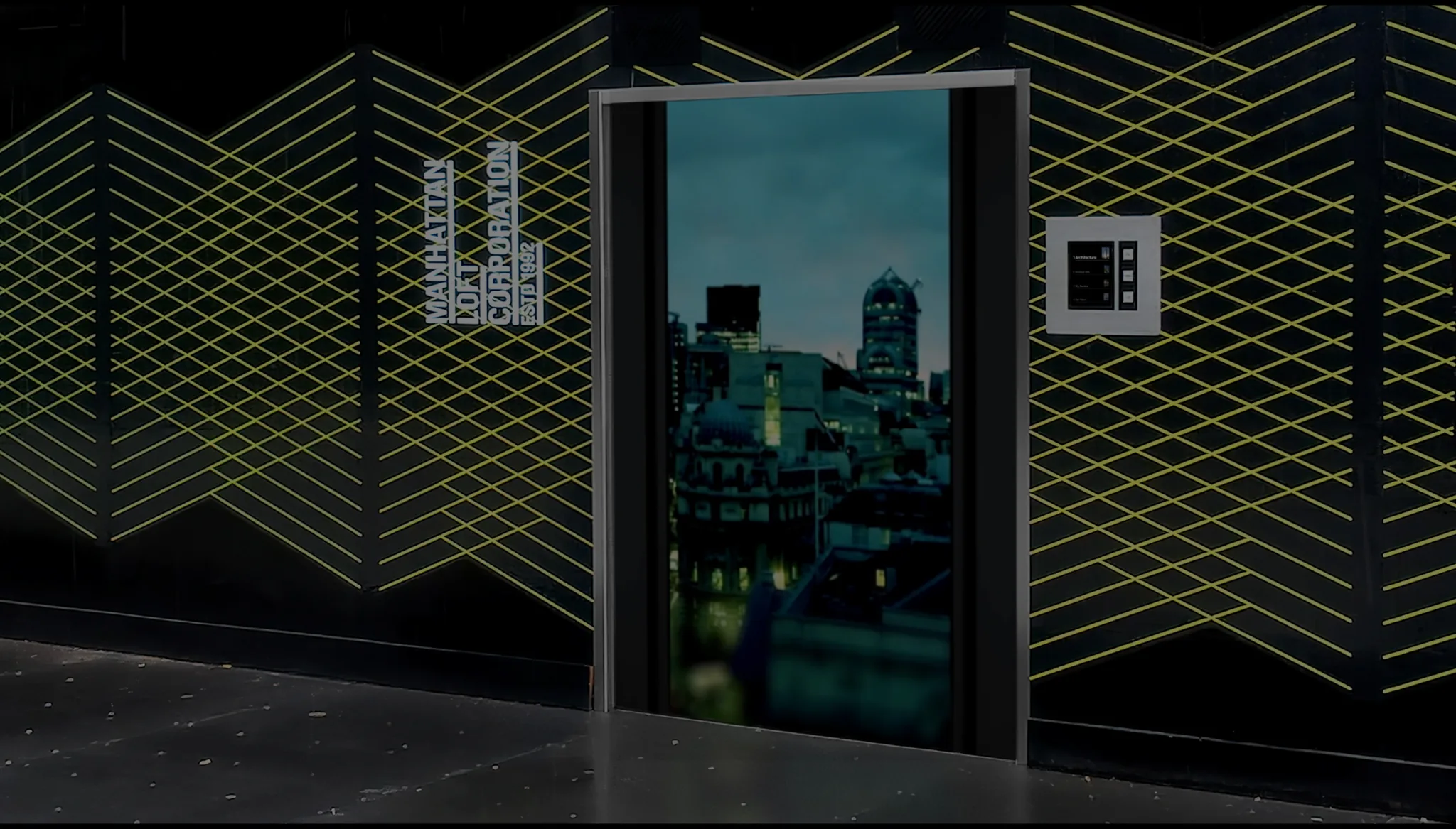 A photo of a virtual elevator.