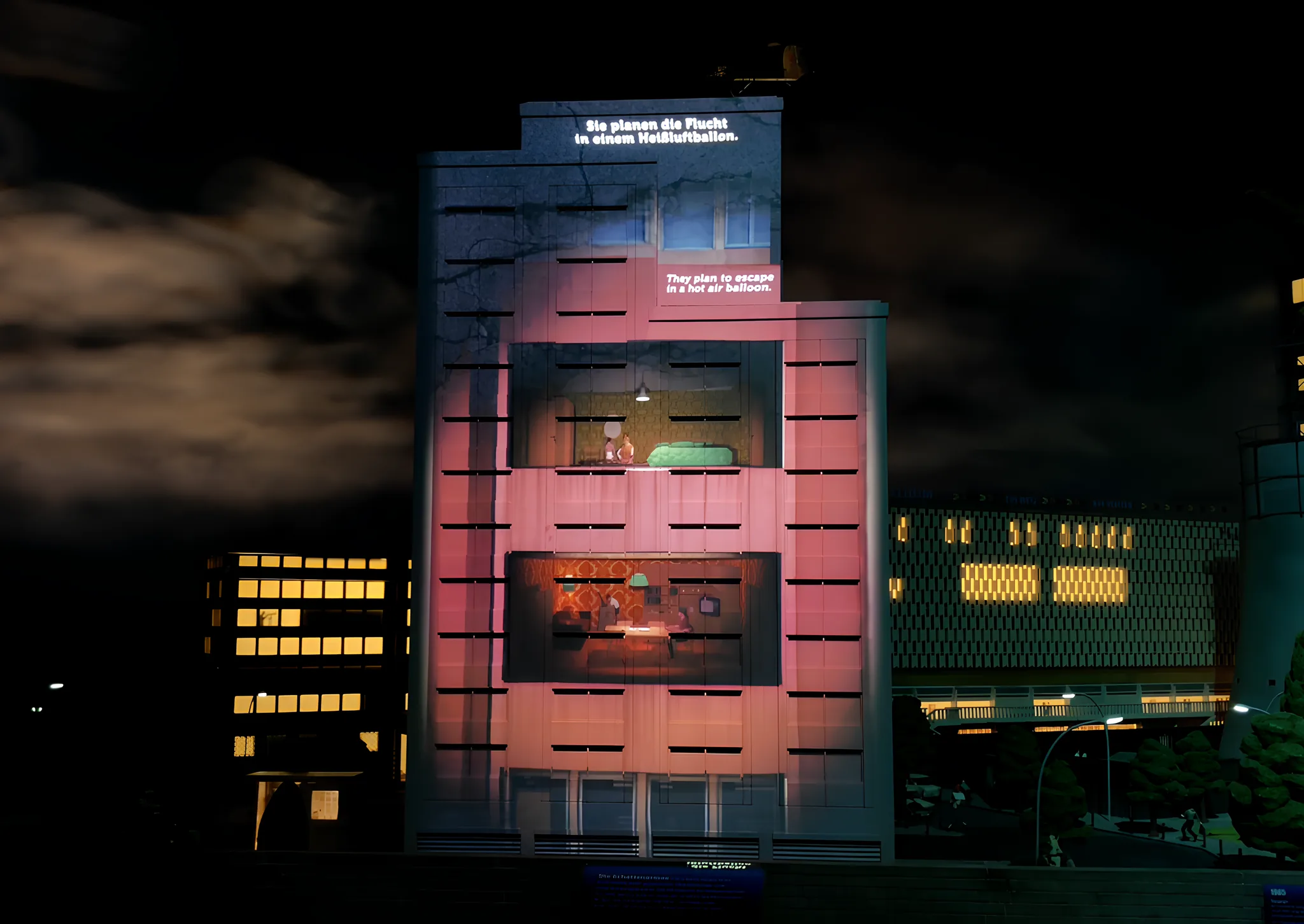 Little Big City is 3D projection-mapped content showcasing Berlin's history, with stories projected onto models of iconic landmarks.