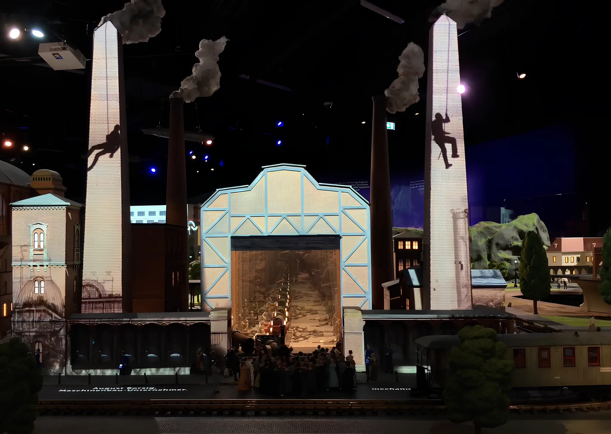 Little Big City is 3D projection-mapped content showcasing Berlin's history, with stories projected onto models of iconic landmarks.
